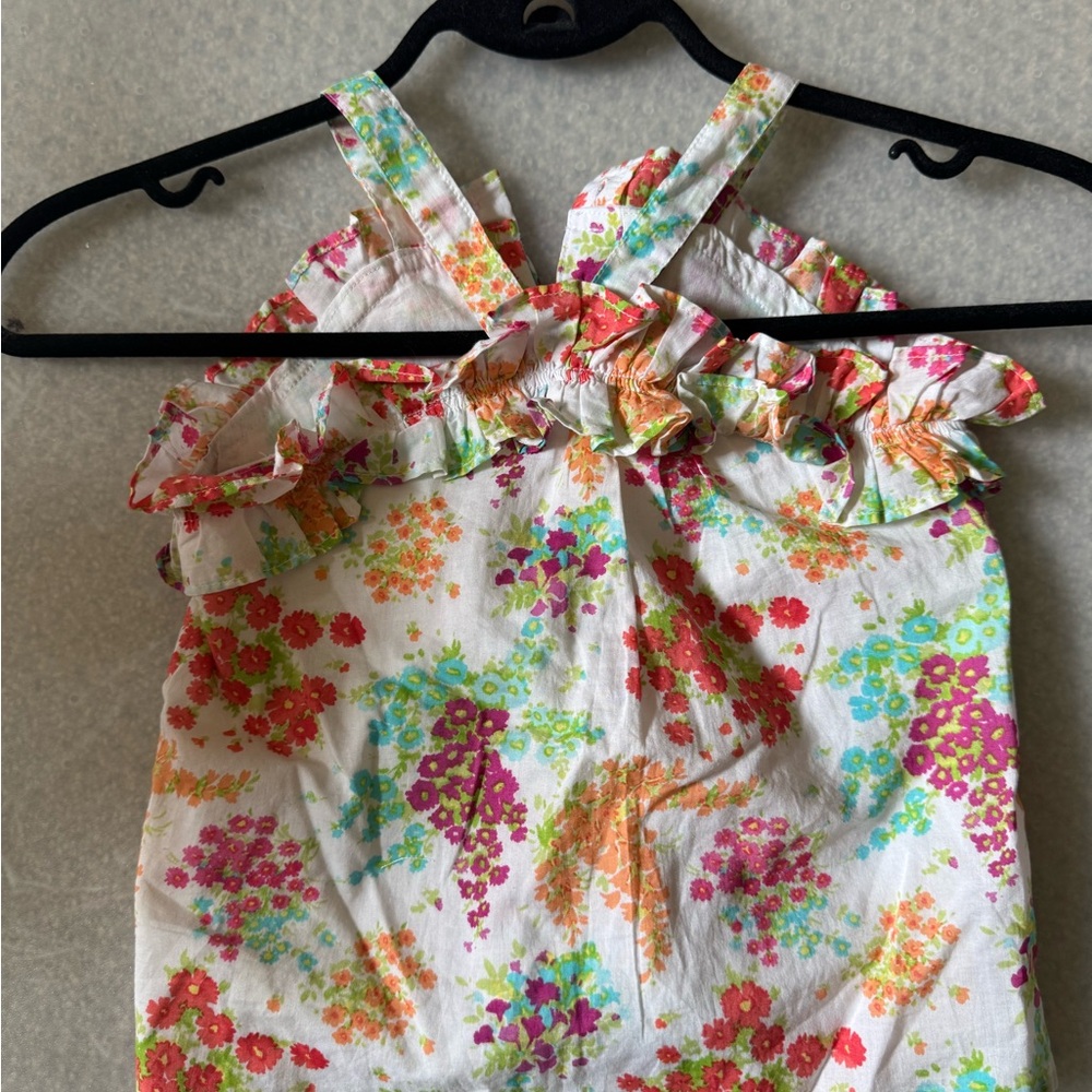 Janie and Jack Floral Ruffle top size 4T